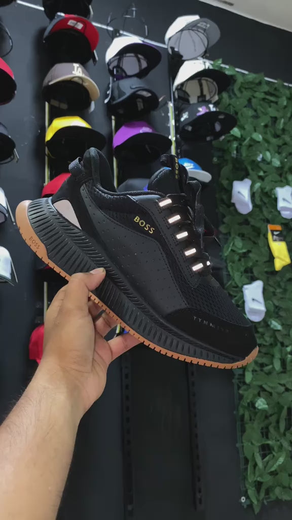 Tenis Hugo Boss Negro Miel Caballero